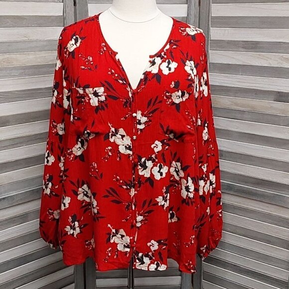 Puff Sleeve Blouse | 89th & Madison | 3x - Picture 1 of 12